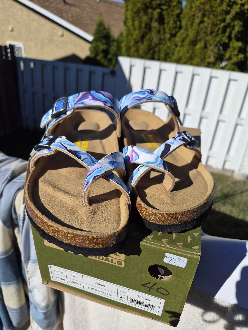 Viking Tofino Sandals With Adjustable Double Buckles And Cork Wrapped Footbed